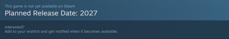 Steam notice: Clown Hole is not yet available, with a planned release date of 2027